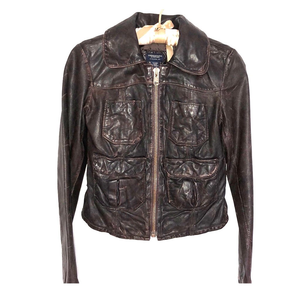 American Eagle leather jacket